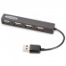 Ednet 4 порта, USB 2.0, Black