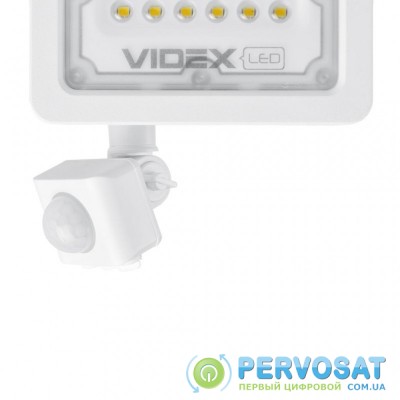 Прожектор VIDEX LED  10W 5000K с датчиком движения