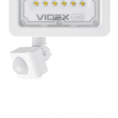 Прожектор VIDEX LED  10W 5000K с датчиком движения