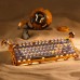 Клавіатура механічна GravaStar Mercury K1 Pro 80keys, GravaStar x Kailh Speedy Mint, BT/WL/USB, жовтий