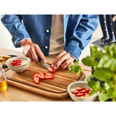 Набір ножів Tefal Ever Sharp Pro, 6 предметів, нержавіюча сталь, бакеліт, чорний