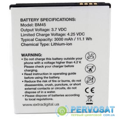Аккумуляторная батарея для телефона EXTRADIGITAL Xiaomi Redmi Note 2 (BM45) 3000 mAh (BMX6441)