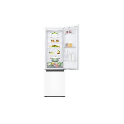 Холодильник з нижн. мороз. камерою LG GA-B509LQYL, 203х68х60см, 2 дв., Холод.відд. - 277л, Мороз. відд. - 88л, A++, NF, Інв., Зовнішн. диспл., Білий