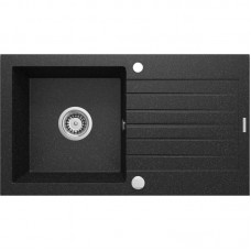 Мийка кухонна Deante Zorba, граніт, прямокутник, з крилом, 760х440х160мм, чаша - 1, накладна, графіт Мийка кухонна Deante Zorba, граніт, прямокутник, з крилом, 760х440х160мм, чаша - 1, накладна, графіт