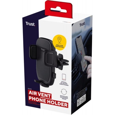 Автомобільний тримач смартфона Trust Runo airvent 4-7", чорний