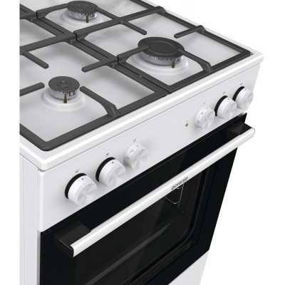 Плита Gorenje комбінована, 71л, 60x60см, чавун, білий