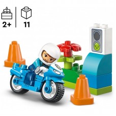 Конструктор LEGO DUPLO Town Синій поліцейський мотоцикл