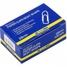 Скріпки канцелярські BUROMAX 28мм, nickel-plated, pentagonal, 100шт (BM.5010) Скріпки канцелярські BUROMAX 28мм, nickel-plated, pentagonal, 100шт (BM.5010)