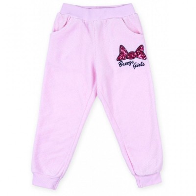 Набір дитячого одягу Breeze кофта з брюками з котиком і бантиком (8371-68G-pink)