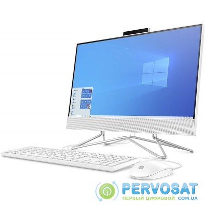 Персональний комп'ютер-моноблок HP All-in-One 21.5FHD IPS AG/Intel Pen J5040/8/256F/int/kbm/DOS/White