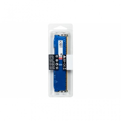 Модуль пам'яті для комп'ютера DDR3 4GB 1600 MHz Fury Beast Blue Kingston Fury (ex.HyperX) (KF316C10B/4)