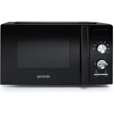 Мікрохвильова піч Gorenje, 20л, мех. керув., 800Вт, дисплей, чорний