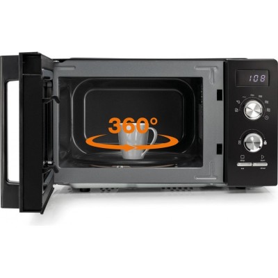 Мікрохвильова піч Gorenje, 20л, мех. керув., 800Вт, дисплей, чорний