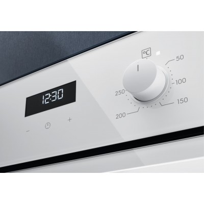 Духова шафа Electrolux електрична, 65л, A, дисплей, конвекція, телескопічні напрямні, білий