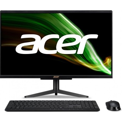 Комп'ютер персональний моноблок Acer Aspire C24-1600 23.8" FHD, Intel P N6005, 8GB, F256GB, UMA, WiFi, кл+м, Lin, чорний