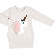 Плаття Breeze с единорогом (10794-98G-beige) Плаття Breeze с единорогом (10794-98G-beige)