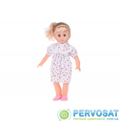 Same Toy Кукла белое платье в розовый цветочек (45 см)