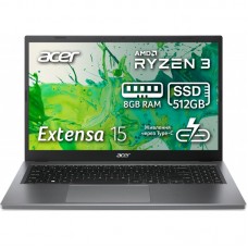 Ноутбук Acer Extensa EX215-24 15.6" FHD IPS, AMD R3-7320U, 16GB, F512GB, UMA, Lin, сірий Ноутбук Acer Extensa EX215-24 15.6" FHD IPS, AMD R3-7320U, 16GB, F512GB, UMA, Lin, сірий