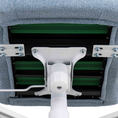 Крісло 2E GAMING BUSHIDO II WE, тканина, 3D-Armrests, блакитний світлий