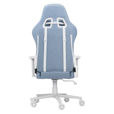 Крісло 2E GAMING BUSHIDO II WE, тканина, 3D-Armrests, блакитний світлий