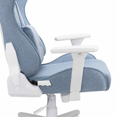 Крісло 2E GAMING BUSHIDO II WE, тканина, 3D-Armrests, блакитний світлий