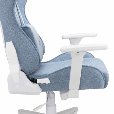 Крісло 2E GAMING BUSHIDO II WE, тканина, 3D-Armrests, блакитний світлий