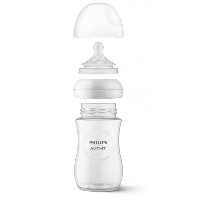 Соска Avent Natural 6міс+, силіконова, Природний потік, швидкий потік, 2шт