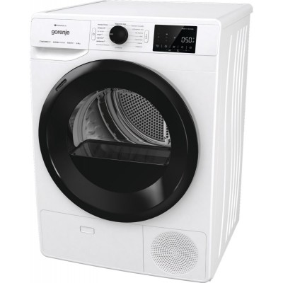 Сушильна машина Gorenje тепловий насос, 9кг, A++, 60см, дисплей, 16 програм, Wi-Fi, білий