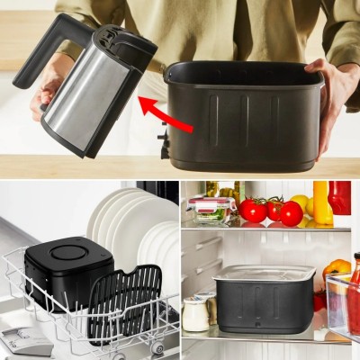 Мультипіч Tefal Easy Fry Silence Smart, 1670Вт, чаша-5л, сенсорне керув., 55 програм, пластик, сірий Мультипіч Tefal Easy Fry Silence Smart, 1670Вт, чаша-5л, сенсорне керув., 55 програм, пластик, сірий