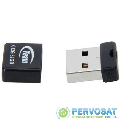 USB флеш накопитель Team 32GB C12G Black USB 2.0 (TC12G32GB01)