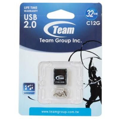 USB флеш накопитель Team 32GB C12G Black USB 2.0 (TC12G32GB01)