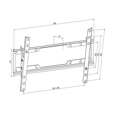 KSL Наклонное крепление для ТВ 32-65&quot; Simpler от 48EN