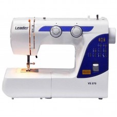 Швейна машина LEADER VS375, електромех., 70Вт, 22 шв.оп., петля напівавтомат, білий + синій