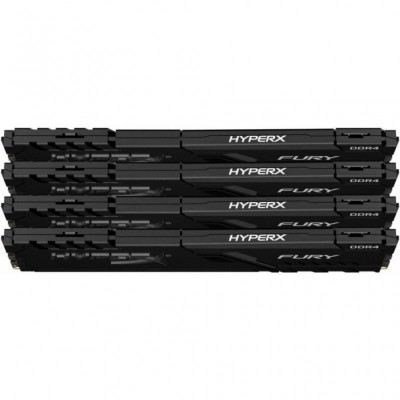 Модуль пам'яті для комп'ютера DDR4 32GB (4x8GB) 2666 MHz HyperX Fury Black HyperX (HX426C16FB3K4/32)