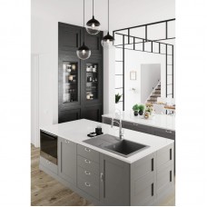 Змішувач для кухні Deante Gerbera, довж.виливу - 200мм, витяжний, 1важіль, хром-білий Змішувач для кухні Deante Gerbera, довж.виливу - 200мм, витяжний, 1важіль, хром-білий