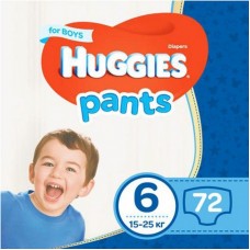 Підгузок Huggies Pants 6 (15-25 кг) 72 шт (5029054216477) Підгузок Huggies Pants 6 (15-25 кг) 72 шт (5029054216477)