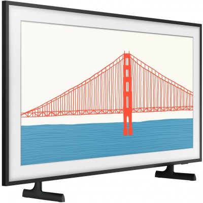 Телевiзор 43" QLED 4K Samsung QE43LS03AAUXUA Smart, Tizen, Black, The Frame, Optional Bazel Colour