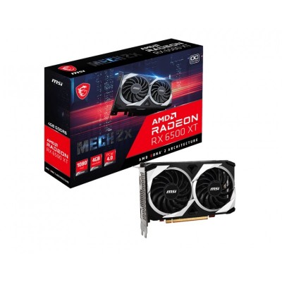 Відеокарта MSI Radeon RX 6500 XT 4GB GDDR6 MECH 2X OC