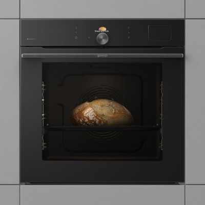Духова шафа Gorenje електрична, 77л, A+, Wi-Fi, пароварка, дисплей, готув. на різн рівнях, чорний