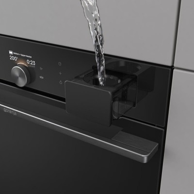 Духова шафа Gorenje електрична, 77л, A+, Wi-Fi, пароварка, дисплей, готув. на різн рівнях, чорний