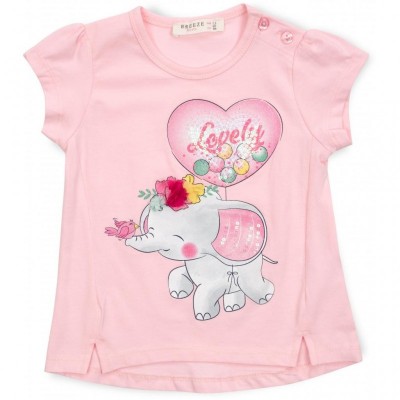Набір дитячого одягу Breeze зі слоником (13376-104G-pink)