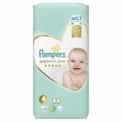 Подгузник Pampers Premium Care Maxi Размер 4 (9-14 кг) 52 шт (4015400278818)