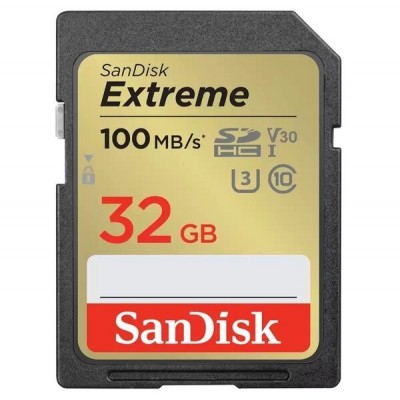 Карта пам'яті SanDisk SD 32GB C10 UHS-I U3 R100/W60MB/s Extreme V30