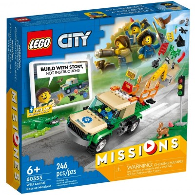 Конструктор LEGO City Missions Місії порятунку диких тварин