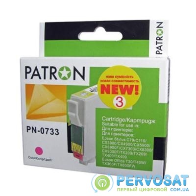 Картридж PATRON для EPSON C79/C110/TX200 magenta (CI-EPS-T07334-M3-PN)