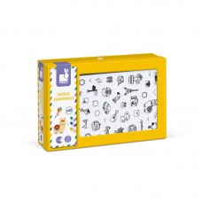 Набір для творчості Janod Штампи Світ 50 шт. J07800 Набір для творчості Janod Штампи Світ 50 шт. J07800