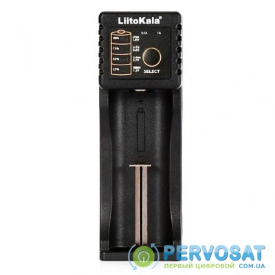 Зарядное устройство для аккумуляторов LiitoKala 1 Slot, LED дисплей, USB, 3.7VLion/3.2VLi-Fe/1.2VNIHM/26650/ (Lii-100B)
