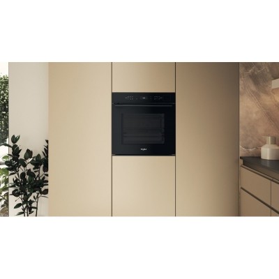 Духова шафа Whirlpool електрична, 73л, A+, дисплей, конвекція, піроліз, телескопічні напрямні, чорний