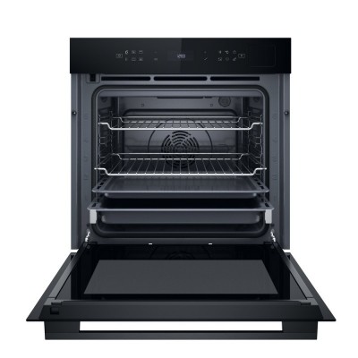 Духова шафа Whirlpool електрична, 73л, A+, дисплей, конвекція, піроліз, телескопічні напрямні, чорний