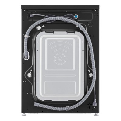 Пральна машина LG фронтальна, 9кг, 1400, A, 55см, дисплей, пара, інвертор, чорний